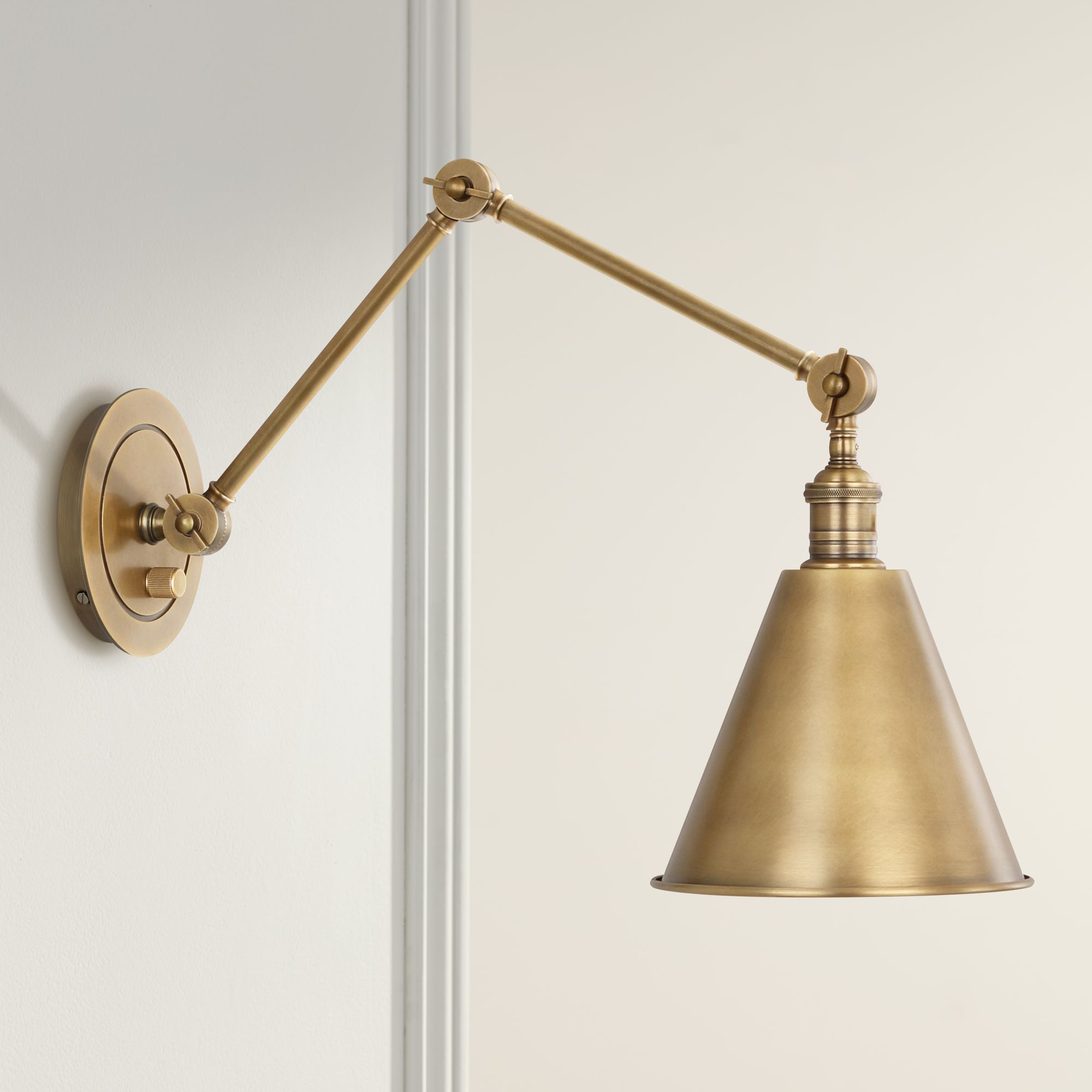 Adjustable arm deals wall sconce