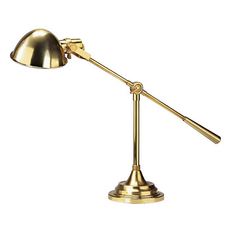 Image 1 Robert Abbey Alvin Antique Brass Boom Desk Lamp
