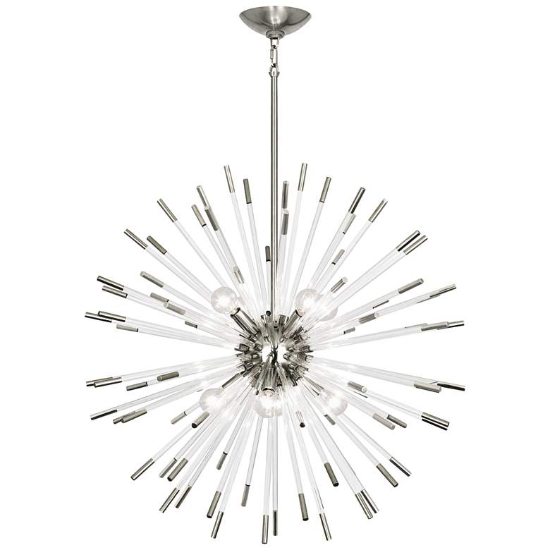 Image 3 Robert Abbey Andromeda 28 inchW Polished Nickel Pendant Light more views