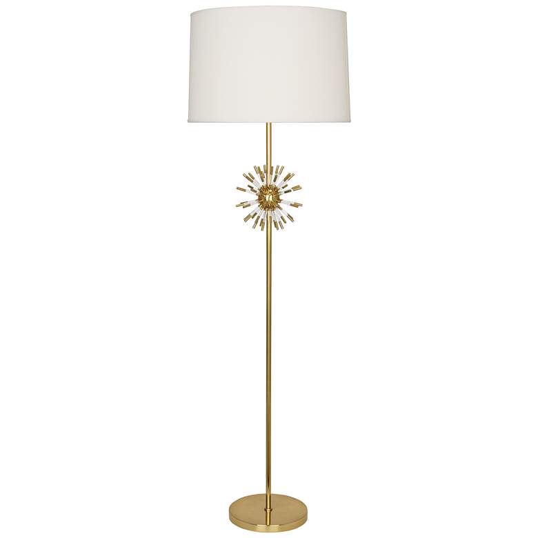 Image 1 Robert Abbey Andromeda Modern Brass Floor Lamp