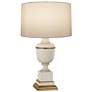 1_Robert Abbey Annika 24" High Cream Ivory and Brass Table Lamp
