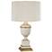 Robert Abbey Annika 24" Painted Parchment Ivory White Accent Lamp