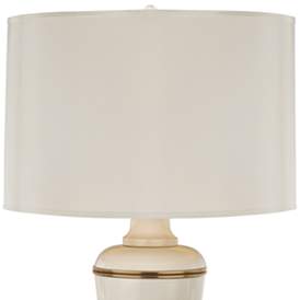 Image2 of Robert Abbey Annika 24" Painted Parchment Ivory White Accent Lamp more views