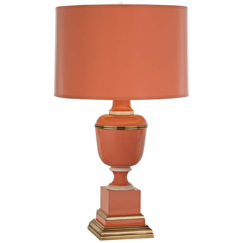 Image 1 Robert Abbey Annika 24" Traditional Tangerine Orange Accent Lamp