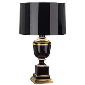 Image1 of Robert Abbey Annika 29 1/2" Brass and Black Traditional Table Lamp