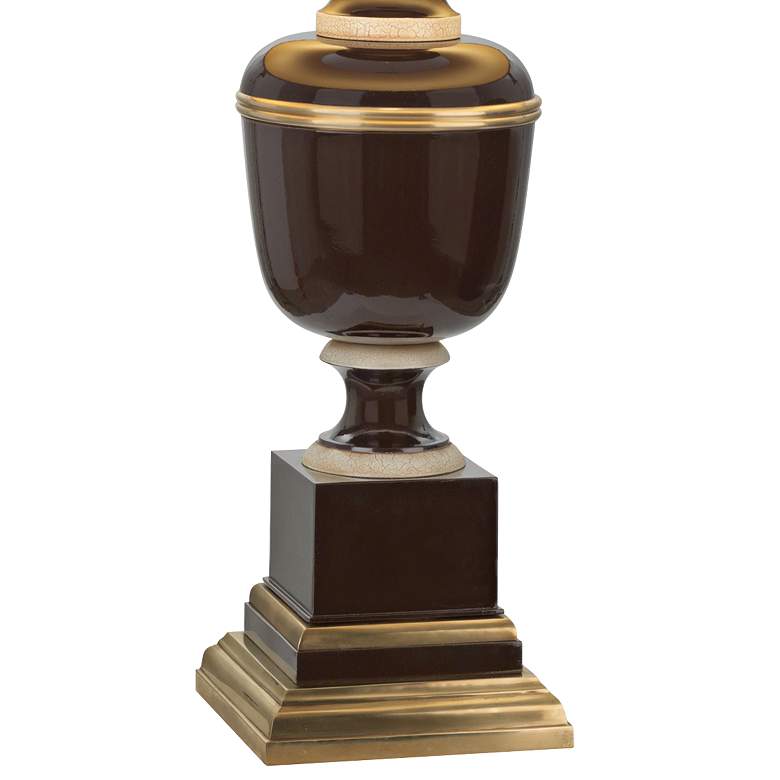 Image 3 Robert Abbey Annika 29 1/2" Chocolate and Natural Brass Table Lamp more views