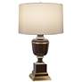 1_Robert Abbey Annika 29 1/2" Chocolate Cloud Cream Shade Table Lamp