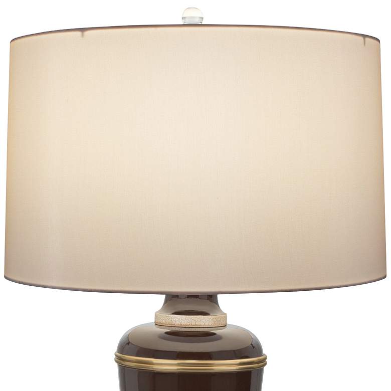 Image 2 Robert Abbey Annika 29 1/2" Chocolate Cloud Cream Shade Table Lamp more views