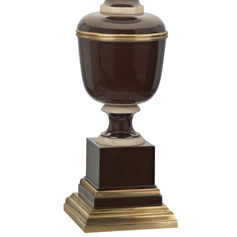 Image 3 Robert Abbey Annika 29 1/2" Chocolate Cloud Cream Shade Table Lamp more views