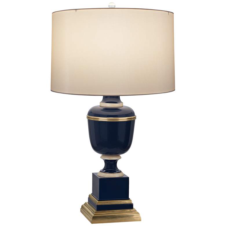 Image 1 Robert Abbey Annika 29 1/2" Cobalt Cloud Cream Shade Table Lamp