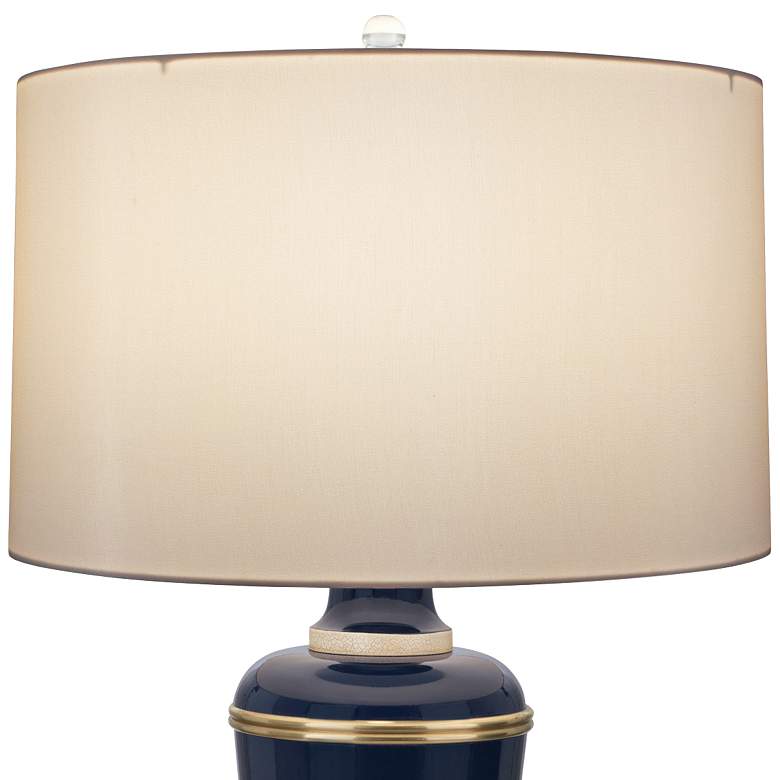 Image 2 Robert Abbey Annika 29 1/2" Cobalt Cloud Cream Shade Table Lamp more views
