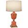 Robert Abbey Annika 29 1/2" Cream and Tangerine Orange Table Lamp