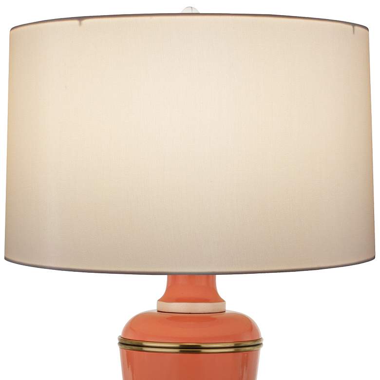 Image 2 Robert Abbey Annika 29 1/2" Cream and Tangerine Orange Table Lamp more views