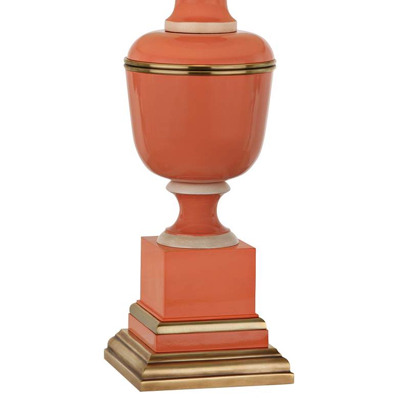 Image 3 Robert Abbey Annika 29 1/2" Cream and Tangerine Orange Table Lamp more views