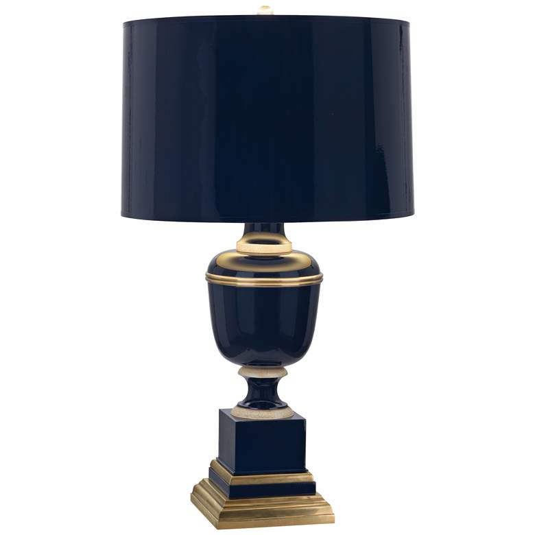 Image 1 Robert Abbey Annika 29 1/2" High Cobalt and Natural Brass Table Lamp