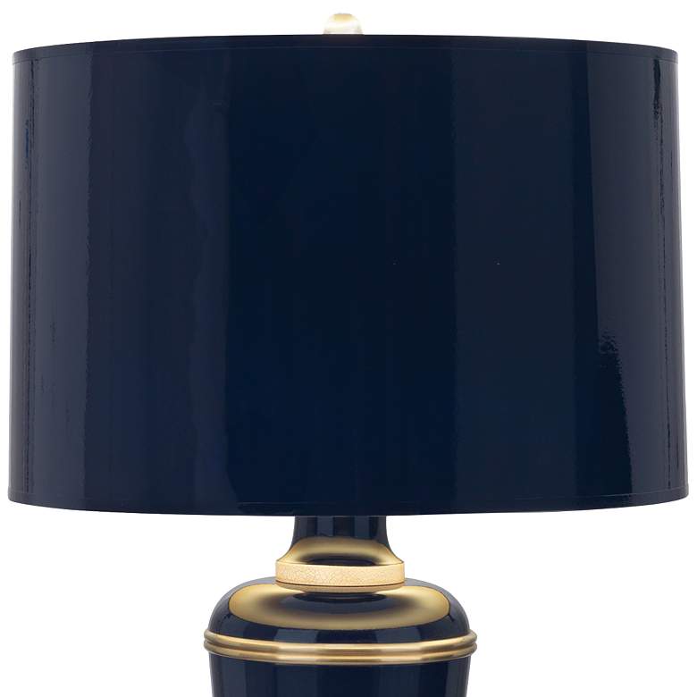 Image 2 Robert Abbey Annika 29 1/2" High Cobalt and Natural Brass Table Lamp more views