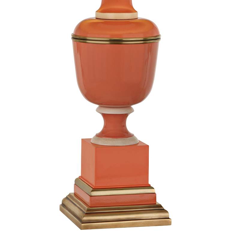 Image 3 Robert Abbey Annika 29 1/2" Traditional Tangerine Orange Table Lamp more views