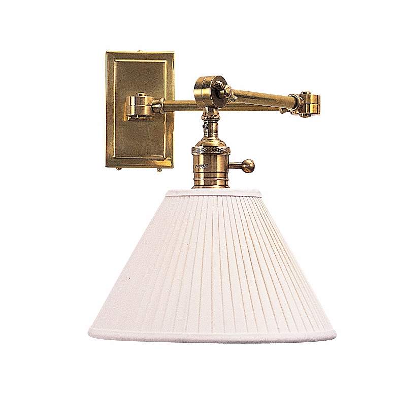 Image 1 Robert Abbey Ant Bee Brass Plug-In Swing Arm Wall Lamp