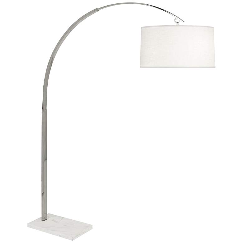 Image 1 Robert Abbey Archer 66 1/2" High Polished Nickel Modern Arc Floor Lamp