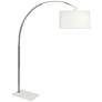 Thumbnail1 of Robert Abbey Archer 66 1/2" High Polished Nickel Modern Arc Floor Lamp