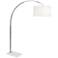 Robert Abbey Archer 66 1/2" High Polished Nickel Modern Arc Floor Lamp