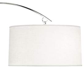 Image3 of Robert Abbey Archer 66 1/2" High Polished Nickel Modern Arc Floor Lamp more views