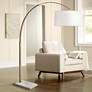 1_Robert Abbey Archer 66 1/2" High Warm Brass Modern Arc Floor Lamp