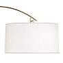 4_Robert Abbey Archer 66 1/2" High Warm Brass Modern Arc Floor Lamp more views