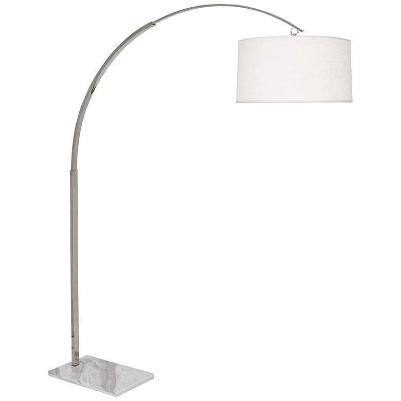 Image 2 Robert Abbey Archer 80 1/2" High Nickel Arc Floor Lamp