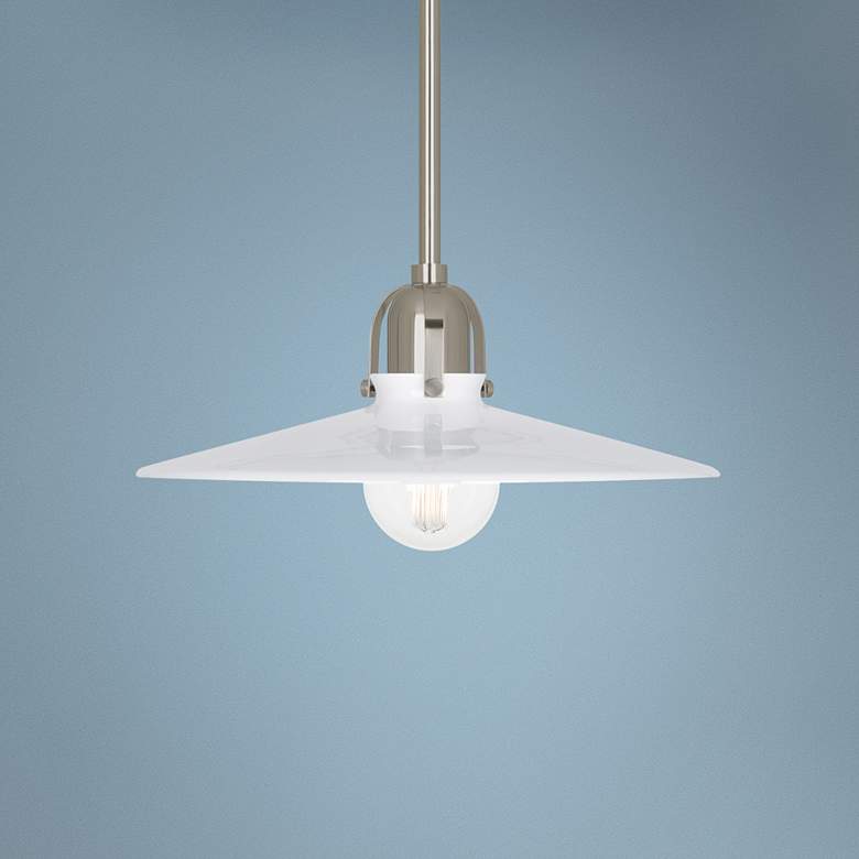 Image 1 Robert Abbey Arial 16" Wide Antique Silver Pendant Light