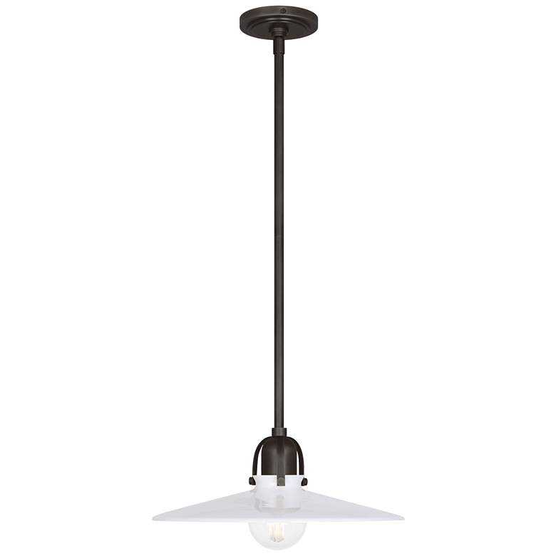 Image 2 Robert Abbey Arial 16" Wide Deep Patina Bronze Pendant Light