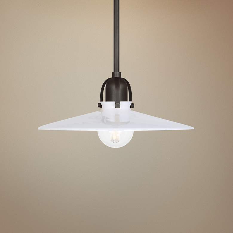Image 1 Robert Abbey Arial 16" Wide Deep Patina Bronze Pendant Light