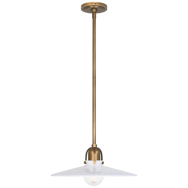 Image 2 Robert Abbey Arial 16 inch Wide Warm Brass Pendant Light