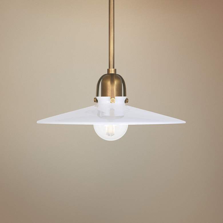 Image 1 Robert Abbey Arial 16 inch Wide Warm Brass Pendant Light