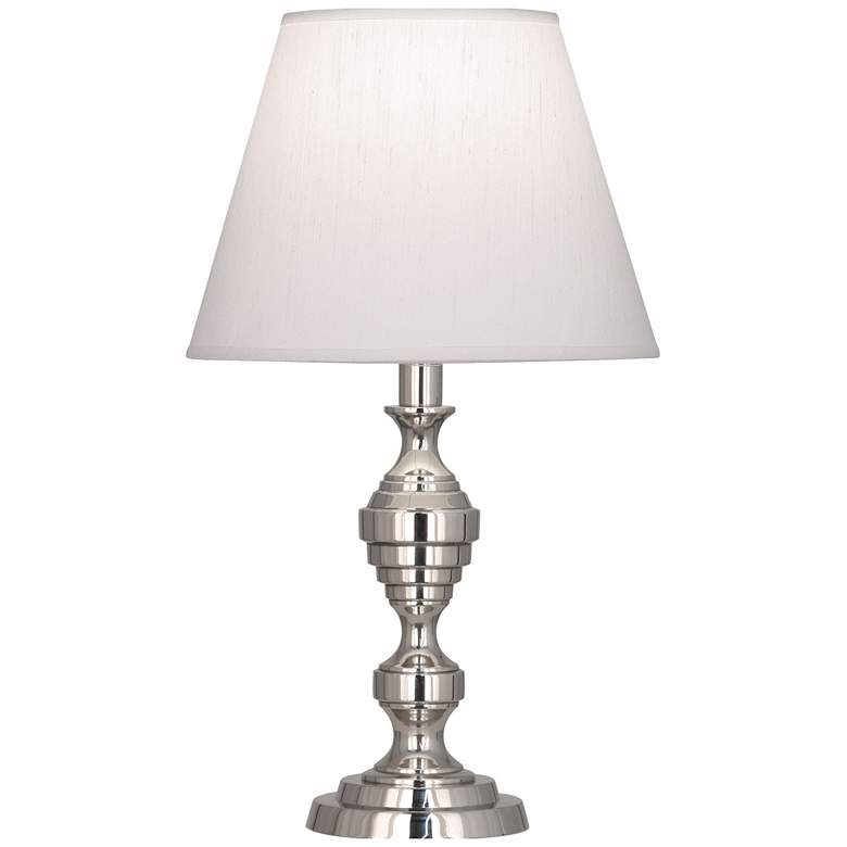 Image 1 Robert Abbey Arthur 18 1/2" Polished Nickel Candlestick Accent Lamp