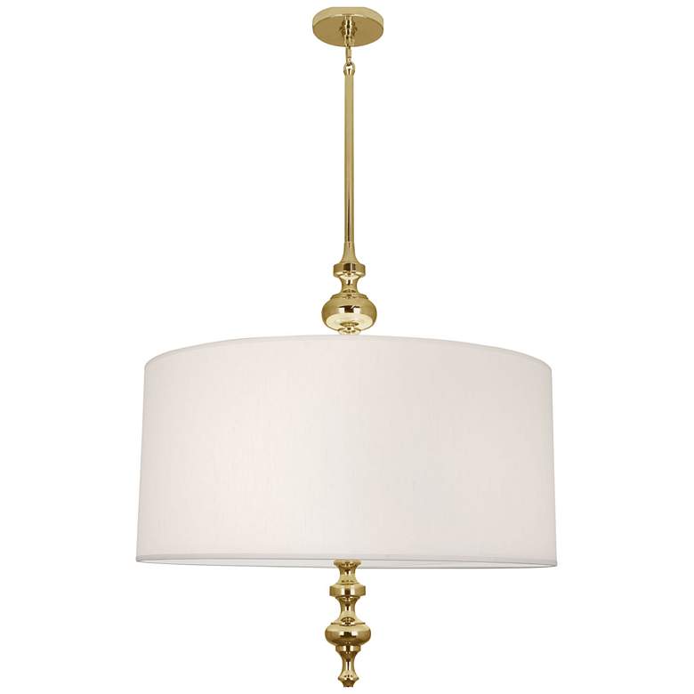 Image 1 Robert Abbey Arthur 27" Wide Brass Candlestick Pendant Light
