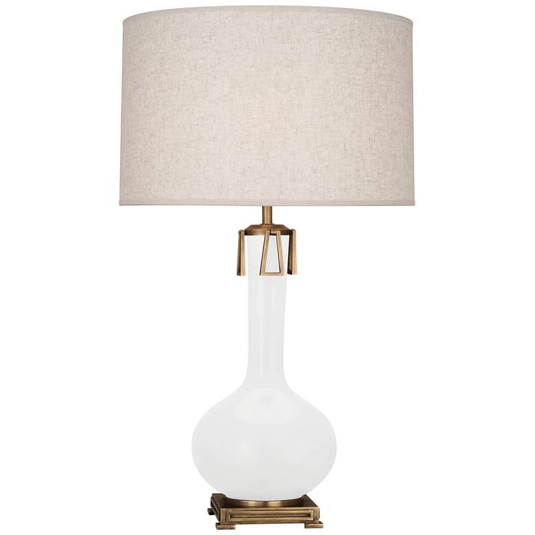 Image 1 Robert Abbey Athena 31 3/4 inch Lily Matte White Table Lamp