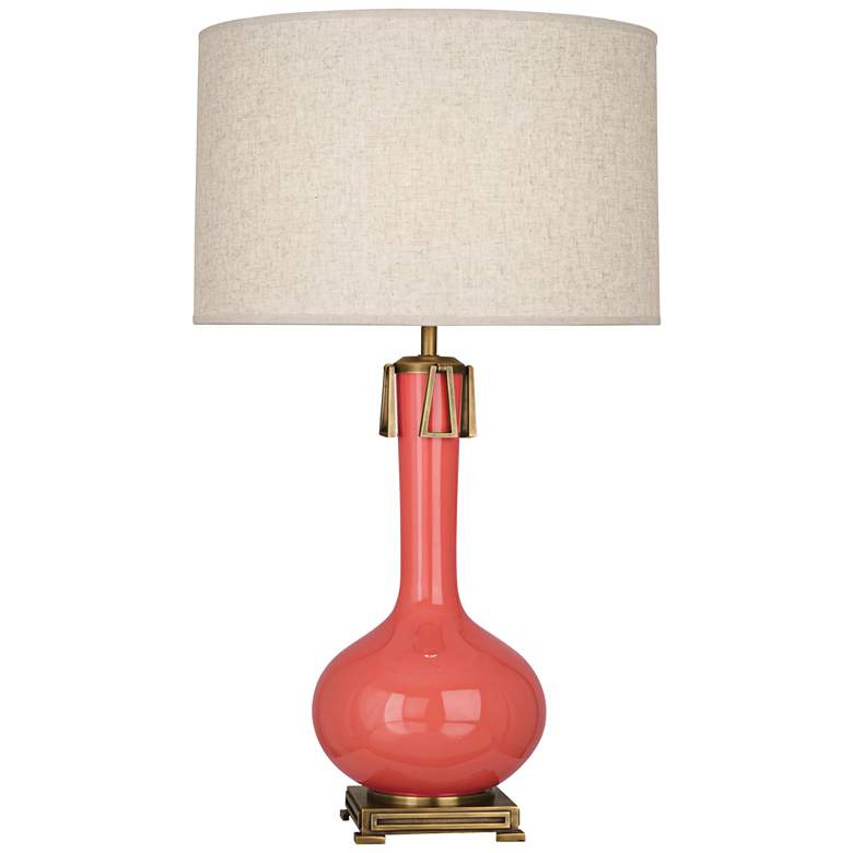 Image 1 Robert Abbey Athena Melon Ceramic Table Lamp