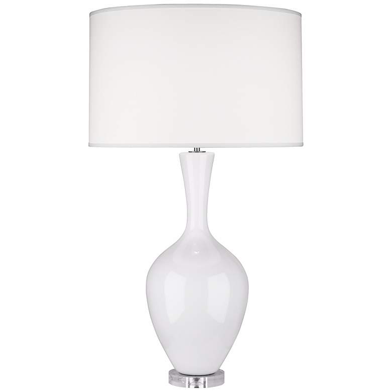 Image 2 Robert Abbey Audrey 33 1/2" Lily White Ceramic Buffet Table Lamp