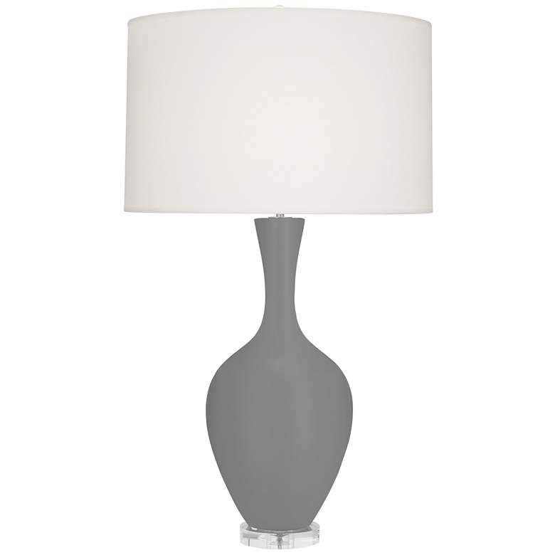 Image 1 Robert Abbey Audrey 33 1/2" Matte Smoky Taupe Modern Table Lamp