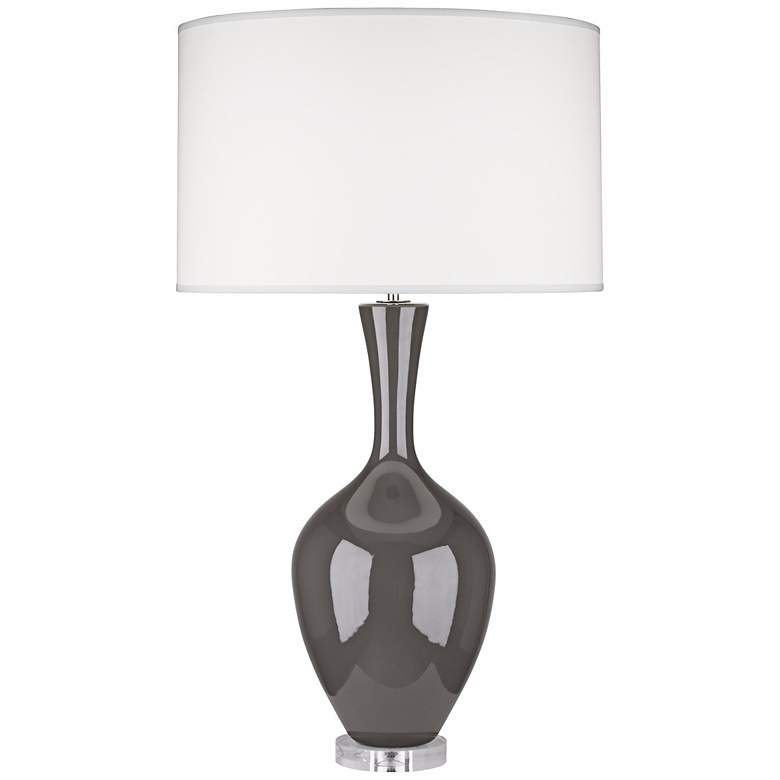 Image 2 Robert Abbey Audrey 33 1/2" Modern Ash Gray Buffet Lamp