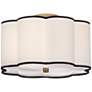 Robert Abbey Axis 16" Wide Brass and Scalloped Shade Ceiling Light in scene