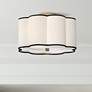Robert Abbey Axis 16" Wide Brass and Scalloped Shade Ceiling Light