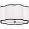 Robert Abbey Axis 16" Wide Nickel and Scalloped Shade Ceiling Light