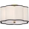 Robert Abbey Axis 16" Wide Brass and Scalloped Shade Ceiling Light