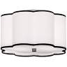 Robert Abbey Axis 16" Wide Nickel and Scalloped Shade Ceiling Light