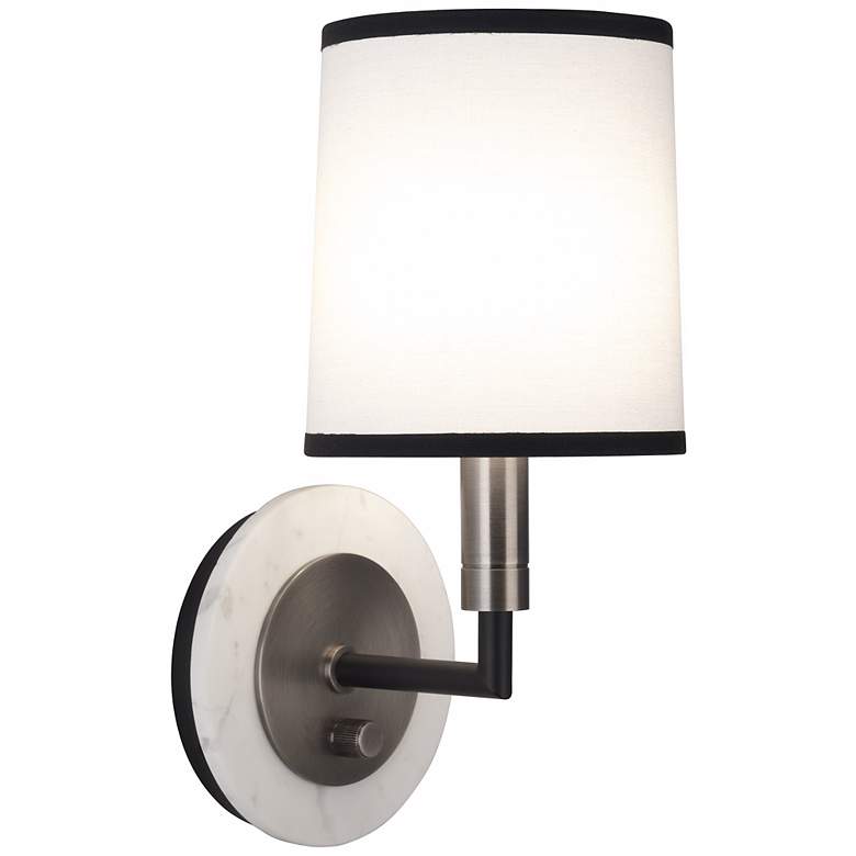 Image 1 Robert Abbey Axis Blackened Nickel Wall Sconce