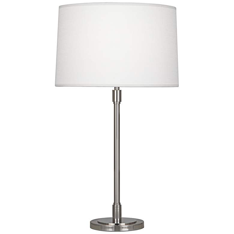 Image 1 Robert Abbey Bandit Polished Nickel Table Lamp