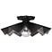 Robert Abbey Bat 16" Wide Matte Black Ceiling Light