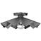 Robert Abbey Bat 16" Wide Matte Charcoal Gray Ceiling Light